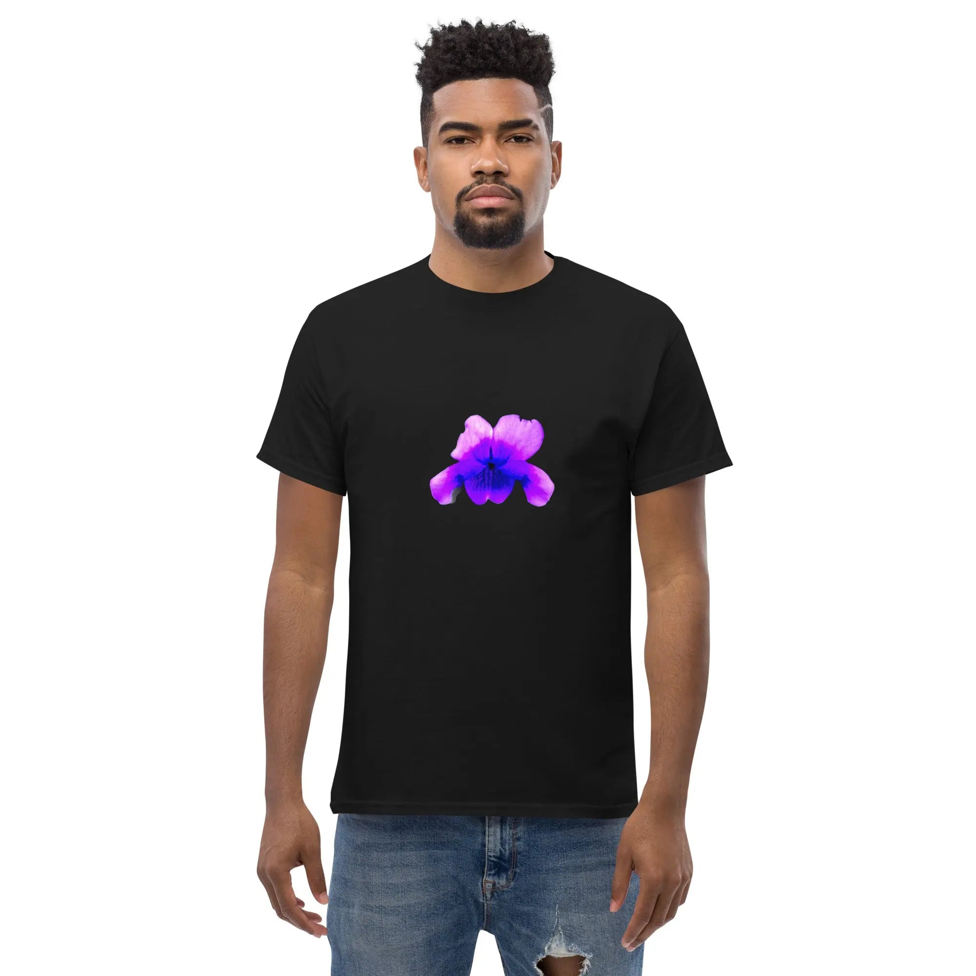 Queer Botanicals  | Violets | Unisex Classic Short Sleeve T-Shirt BaDeYaDeYa