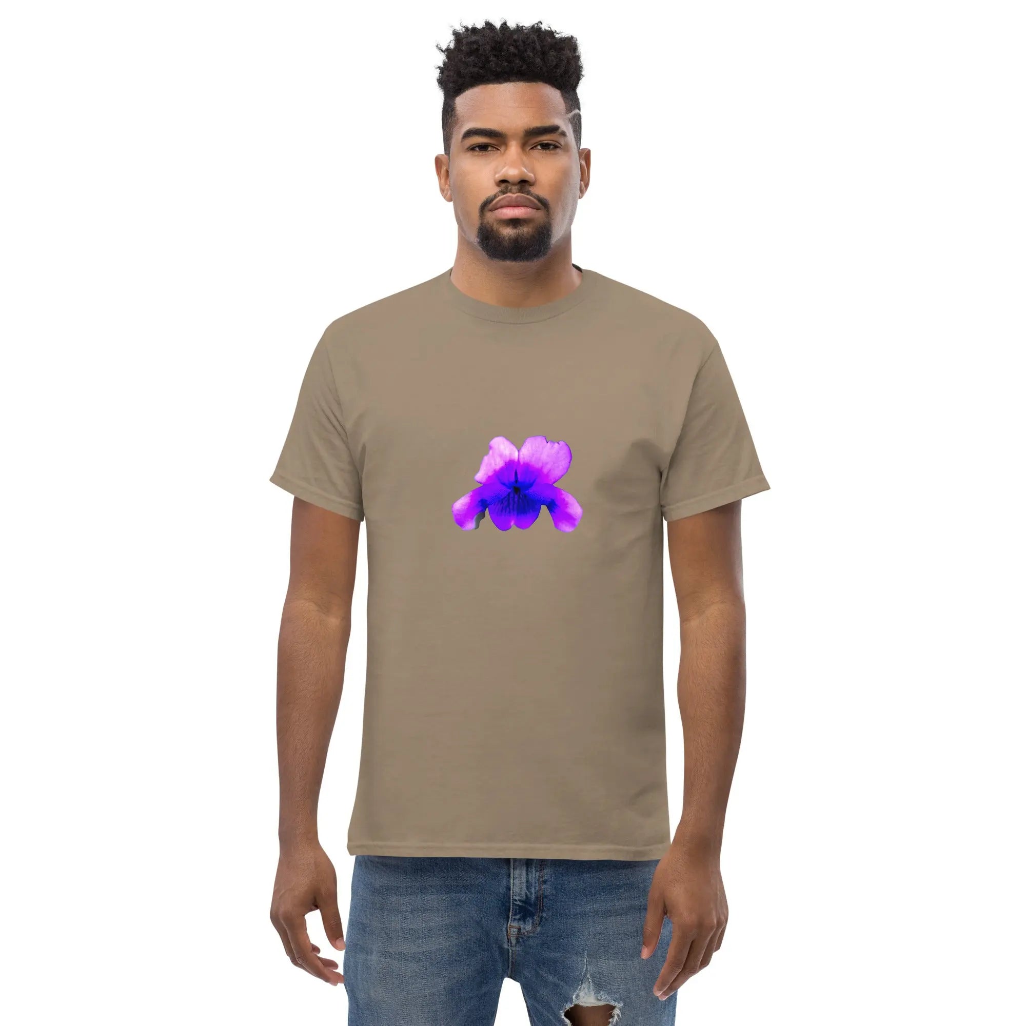 Queer Botanicals  | Violets | Unisex Classic Short Sleeve T-Shirt BaDeYaDeYa