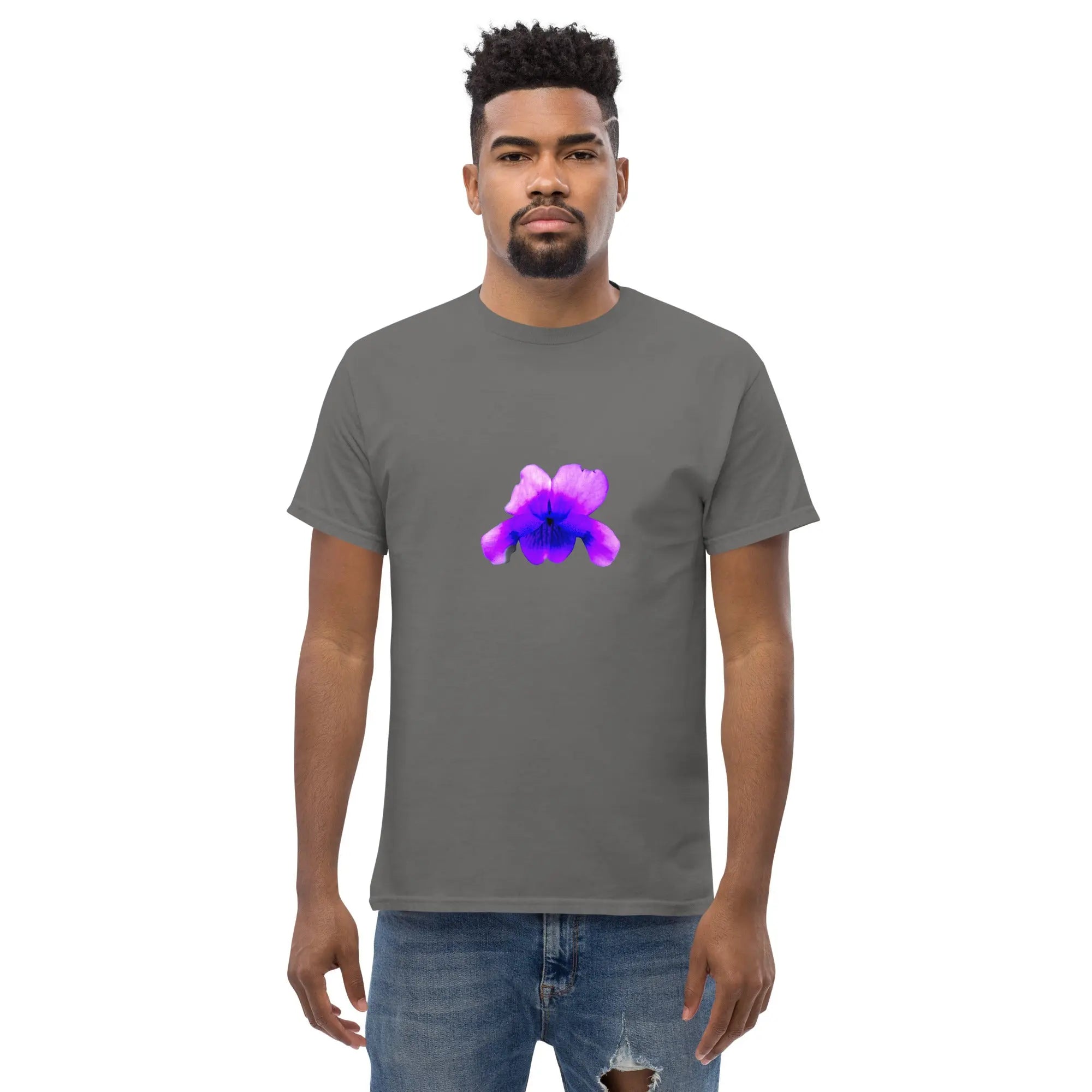 Queer Botanicals  | Violets | Unisex Classic Short Sleeve T-Shirt BaDeYaDeYa