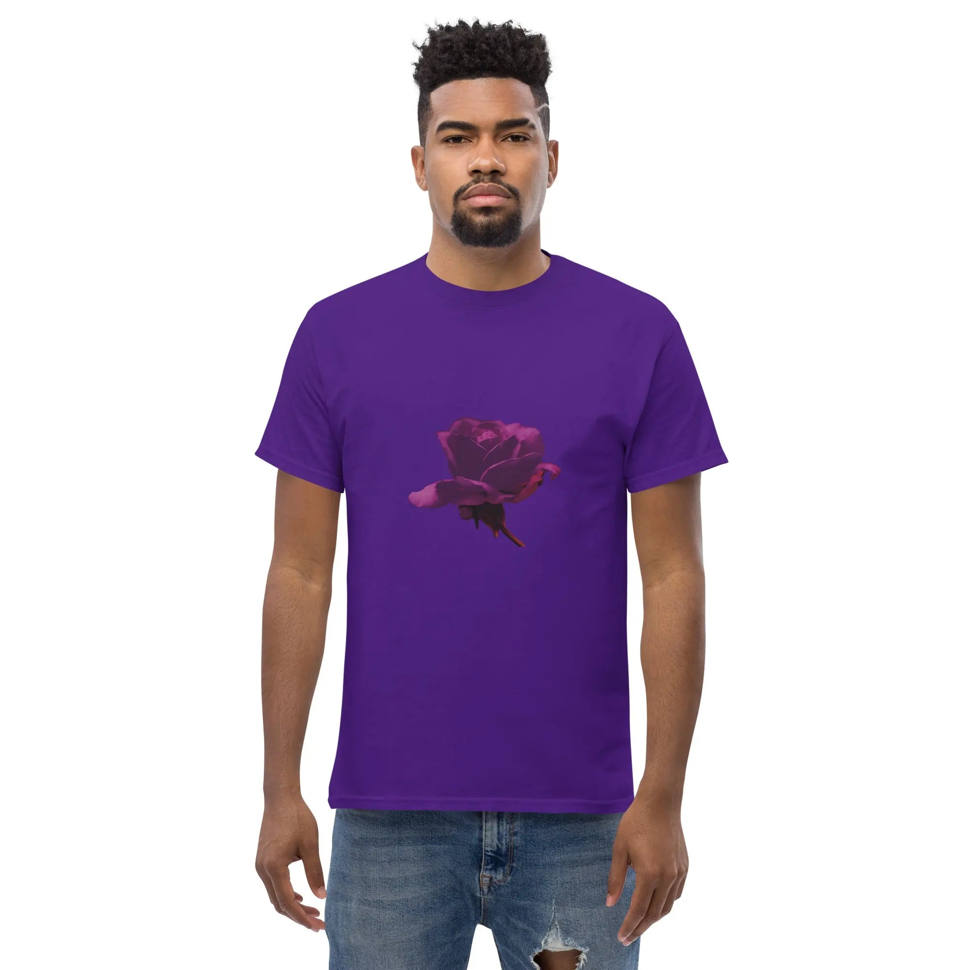 Queer Botanicals  | Bruised Rosebud | Unisex Classic Short Sleeve T-Shirt BaDeYaDeYa