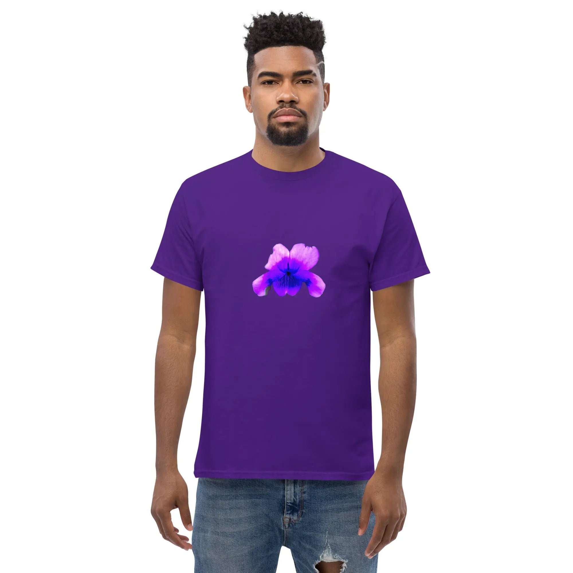 Queer Botanicals  | Violets | Unisex Classic Short Sleeve T-Shirt BaDeYaDeYa