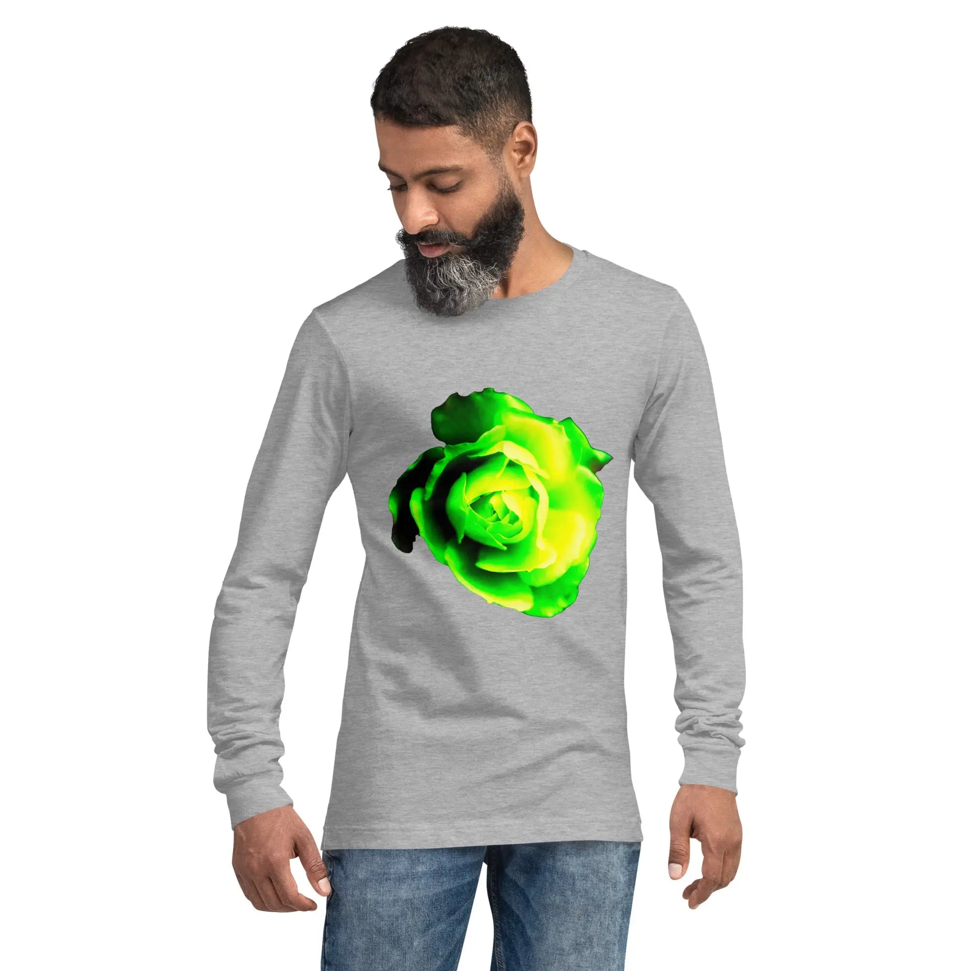 Queer Botanicals | Lime Rose | Unisex Long Sleeve T-Shirt BaDeYaDeYa