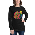 Queer Botanicals | Rainbow Rose | Unisex Long Sleeve T-Shirt BaDeYaDeYa