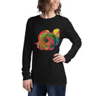 Queer Botanicals | Rainbow Rose | Unisex Long Sleeve T-Shirt BaDeYaDeYa