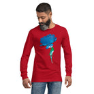 Queer Botanicals  | Blue Rose | Unisex Long Sleeve T-Shirt BaDeYaDeYa