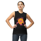 Fluorescent Flowers | Love In A Mist | Unisex Muscle T-Shirt BaDeYaDeYa