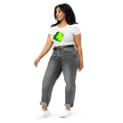 Queer Botanicals | Lime Rose | Women’s Fitted Crop Top BaDeYaDeYa