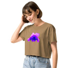 Queer Botanicals  | Violets | Women's/They Friendly Crop Top BaDeYaDeYa