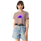 Queer Botanicals  | Violets | Women's/They Friendly Crop Top BaDeYaDeYa