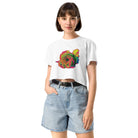 Queer Botanicals | Rainbow Rose | Unisex Crop Top BaDeYaDeYa