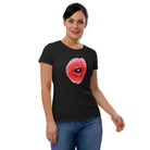 Queer Botanicals | Red Poppy | Women's Fitted Short Sleeve T-Shirt BaDeYaDeYa