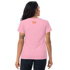 Fluorescent Flowers | Love In A Mist | Women's Fitted Short Sleeve T-Shirt BaDeYaDeYa