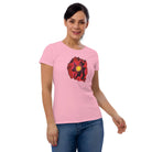 Queer Botanicals | Opening Red Poppy | Women’s Fitted Short Sleeve T-Shirt BaDeYaDeYa