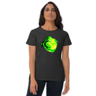 Queer Botanicals | Lime Rose | Women's Fitted Short Sleeve T-Shirt BaDeYaDeYa