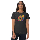 Queer Botanicals | Rainbow Rose | Women's Fitted Short Sleeve T-Shirt BaDeYaDeYa