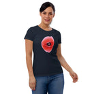 Queer Botanicals | Red Poppy | Women's Fitted Short Sleeve T-Shirt BaDeYaDeYa