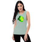 Queer Botanicals | Lime Rose | Women's Muscle T-Shirt BaDeYaDeYa