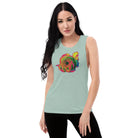 Queer Botanicals | Rainbow Rose | Women's Muscle T-Shirt BaDeYaDeYa