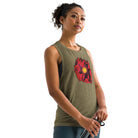 Queer Botanicals | Opening Red Poppy | Women’s Muscle T-Shirt BaDeYaDeYa