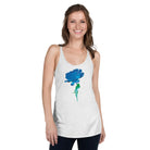 Queer Botanicals  | Blue Rose | Women's Racerback Tank Top BaDeYaDeYa