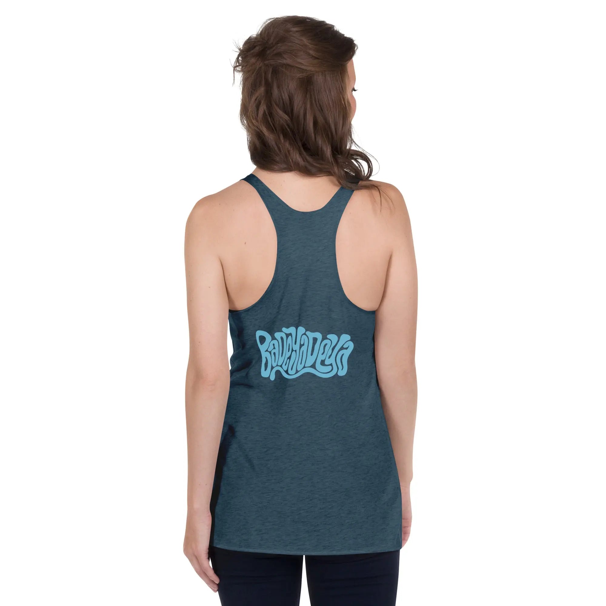 Queer Botanicals  | Blue Rose | Women's Racerback Tank Top BaDeYaDeYa