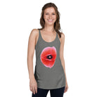 Queer Botanicals | Red Poppy | Women's Racerback Tank Top BaDeYaDeYa