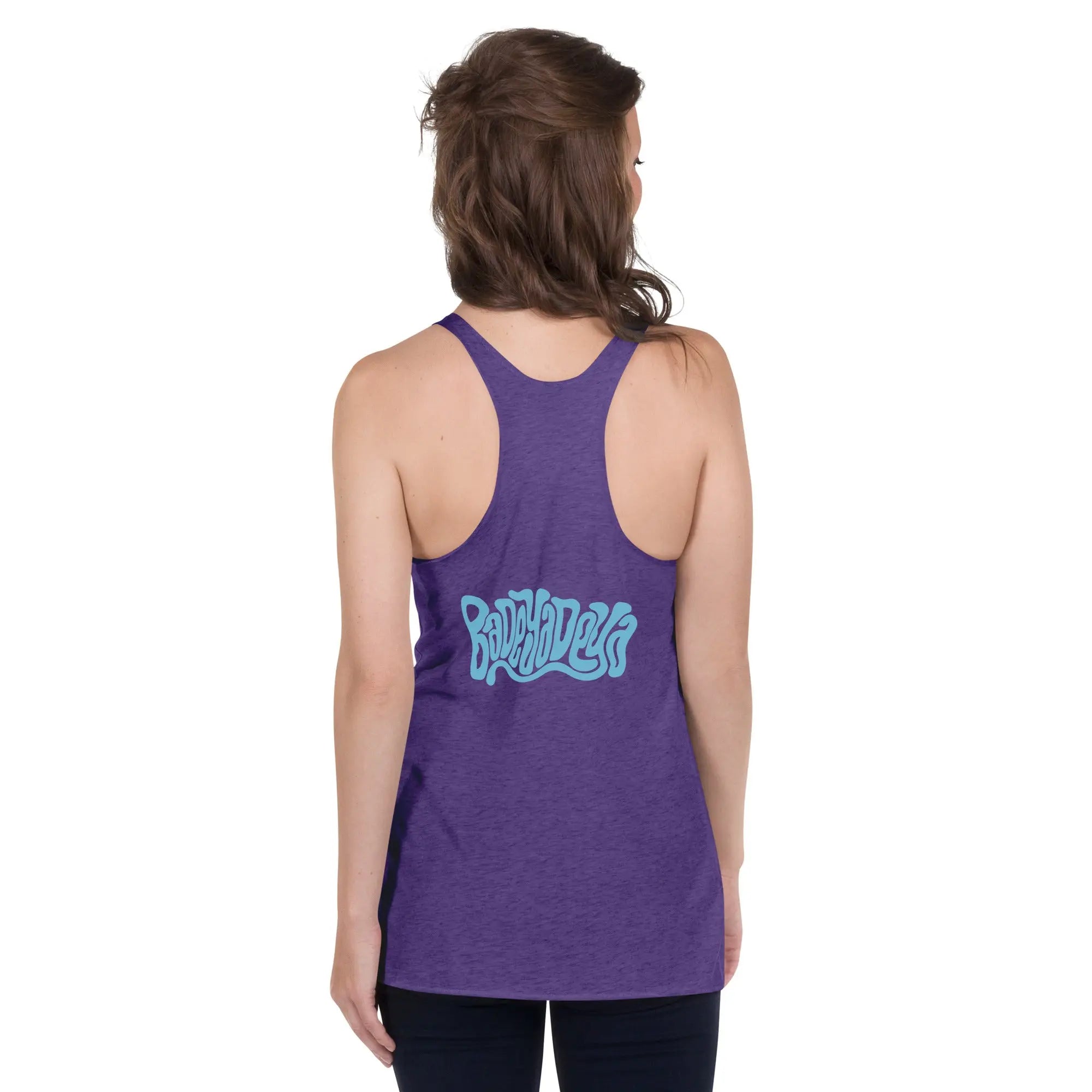 Queer Botanicals  | Blue Rose | Women's Racerback Tank Top BaDeYaDeYa