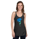 Queer Botanicals  | Blue Rose | Women's Racerback Tank Top BaDeYaDeYa