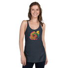 Queer Botanicals | Rainbow Rose | Women's Racerback Tank Top BaDeYaDeYa