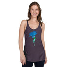 Queer Botanicals  | Blue Rose | Women's Racerback Tank Top BaDeYaDeYa