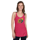 Queer Botanicals | Rainbow Rose | Women's Racerback Tank Top BaDeYaDeYa