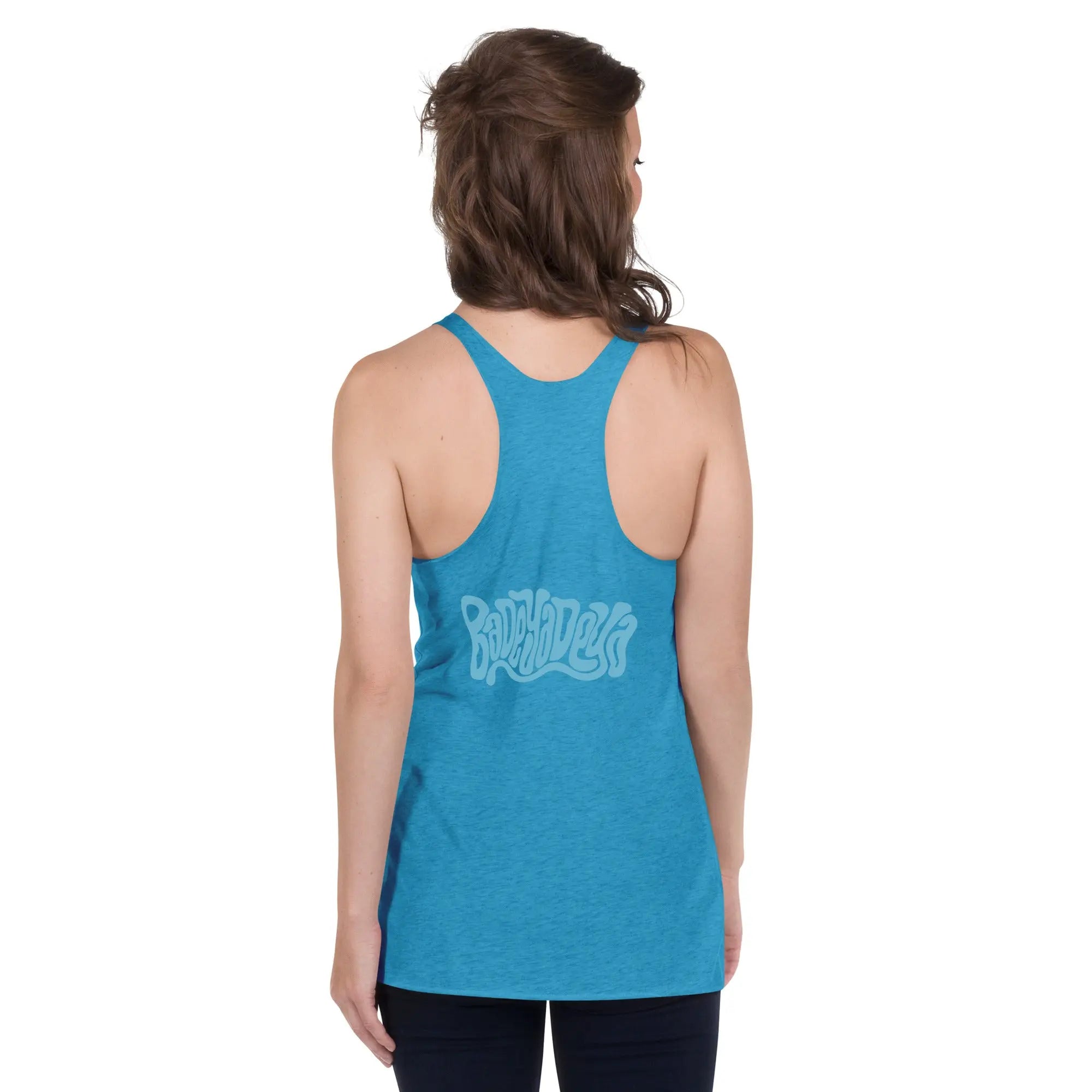 Queer Botanicals  | Blue Rose | Women's Racerback Tank Top BaDeYaDeYa